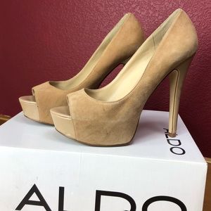 Aldo - “Lafera” Tan Platform Pump (size 38)